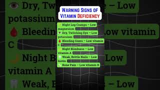 6 Warning Signs of Vitamin Deficiency ⚠️