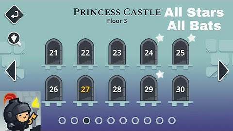 WALKTHROUGH TRICKY CASTLE LEVEL 21 - 30 ALL STARS AND BATS