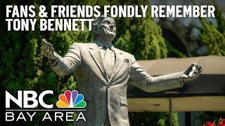 'We left our hearts with him:' Fans and friends remember Tony Bennett at his statue in San Francisco