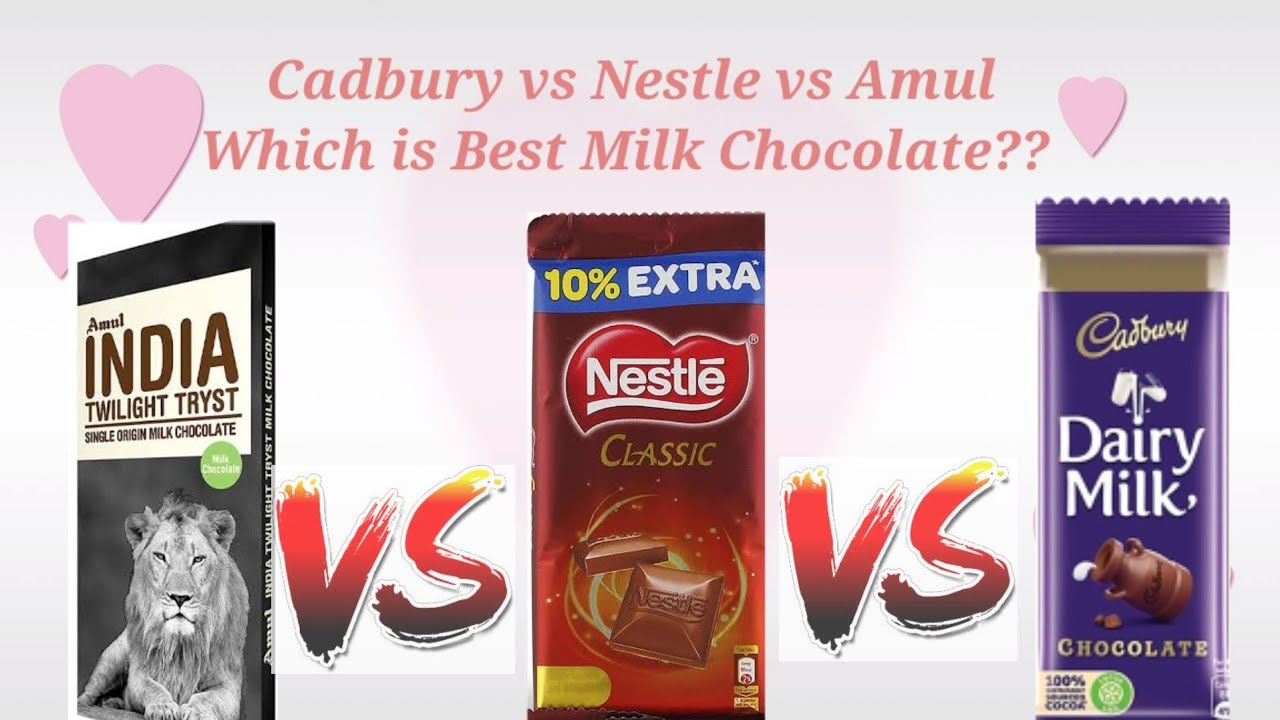 Cadbury vs Nestle vs Amul milk Chocolate Best Milk Chocolate YouTube