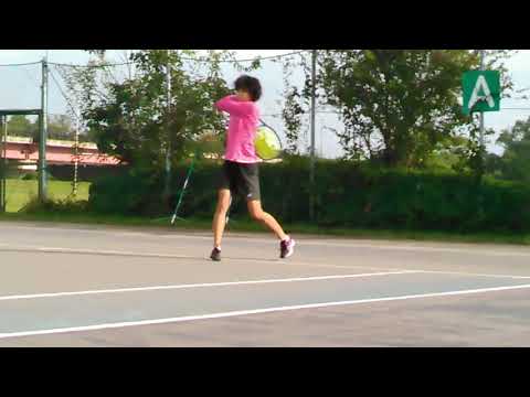 DUNLOP　全日本ジュニアテニス選手権 ‘21（U18）へ出場　　3年前の映像　KVID0247 x264　サービス、フォア、バック