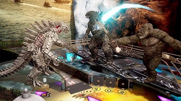 Godzilla vs Kong Pinball Video Game with Mechagodzilla (Pinball FX)
