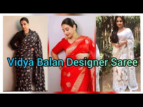 Vidya Balan designer Saree Collection || Beautiful Actress Vidya Balan Stylish Saree 2021