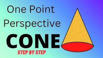 How to Draw a cone in One Point Perspective nid nift uceed ceed and other design drawing practice