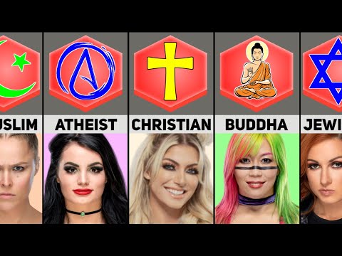 Religion Of WWE Women Wrestlers. Muslim • Christian • Buddha