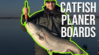 How To Catch Catfish With Planer Boards (Catching Big Catfish)