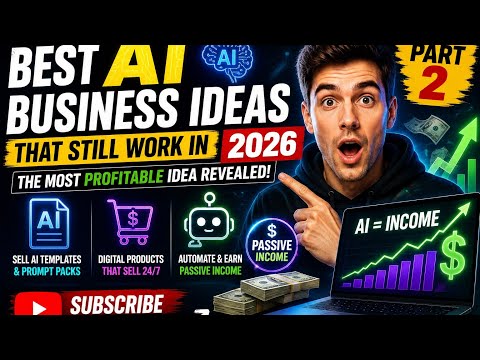 Thumbnail for 💰 The Most Profitable AI Business Ideas in 2026 (Part 2) | Passive Income with AI