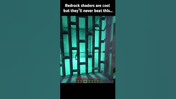 Bedrock shaders are cool but they will never beat this... 🗣️🗣️  #minecraft #gaming #memes