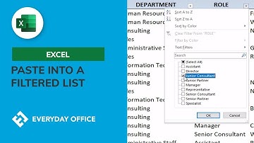Changing Data in an Excel List with Paste Into Visible