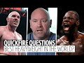 Who is the best heavyweight in the world right now? | Quickfire Questions