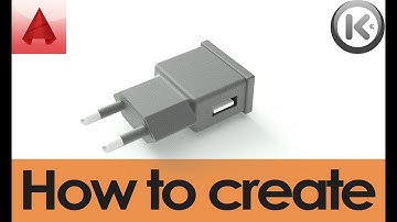 How To Make Charger Using AutoCAD | AutoCAD 3D Modeling | ChargerTutorial |