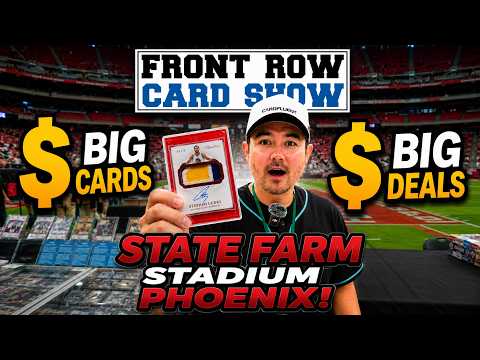 BIG SPORTS CARD DEALS IN AN NFL STADIUM! FRONT ROW PHOENIX VENDOR POV!
