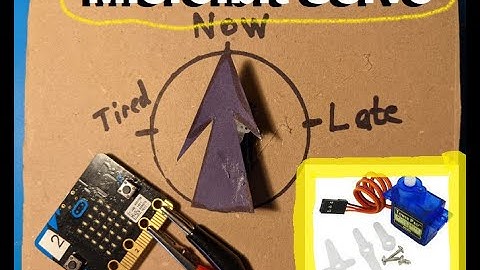 Micro:bit Servo with crocodile clips: A clock that