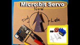 Micro:bit Servo with crocodile clips: A clock that's always correct