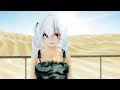 【MMD】   弱音ハクで 『砂漠の雪』MELL