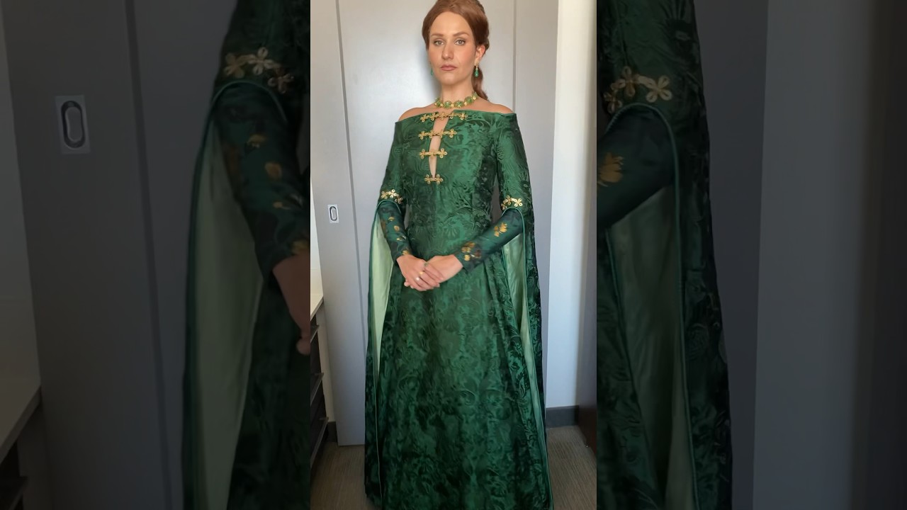 Our Alicent Hightower from House of the Dragon is finished! #sewing #cosplay #gameofthrones