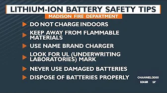 Madison police provide lithium-ion battery safety tips