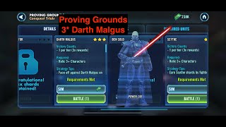 Proving Grounds  -  3 Star Darth Malgus