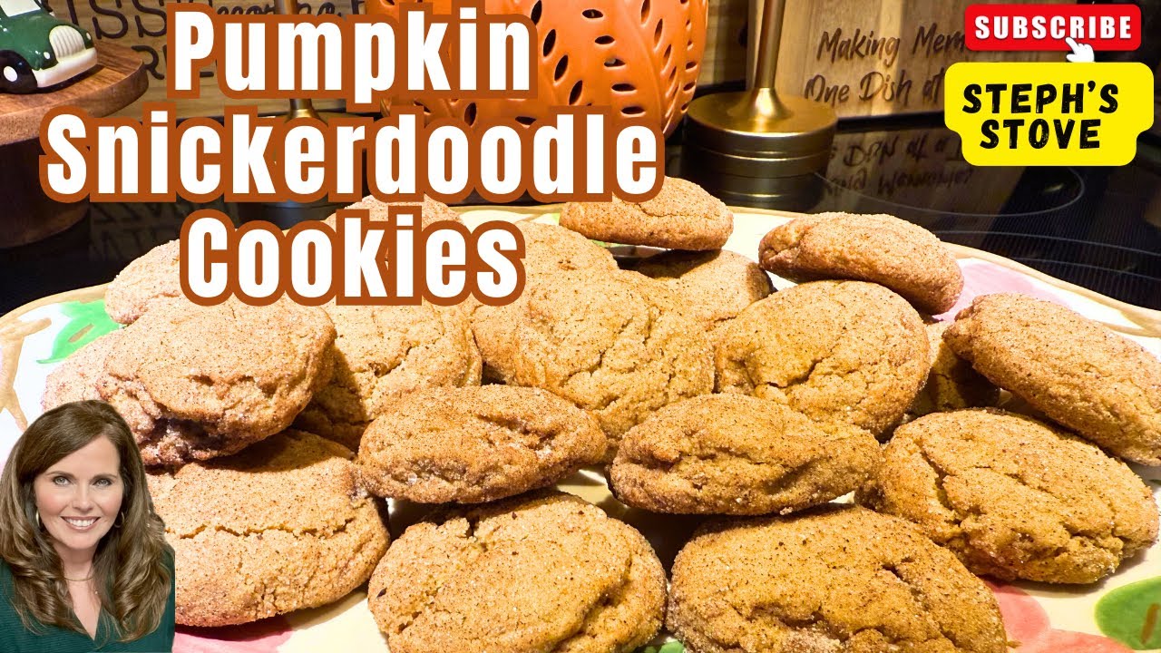 Pumpkin Snickerdoodle Cookies: Soft, Spiced & Southern Goodness