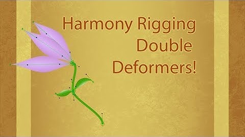 Can you connect a deformer to a deformer?: Toon Boom Harmony Tutorial