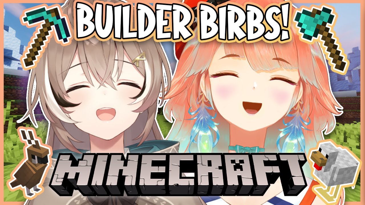 【MINECRAFT】BUILDER BIRBS!!! With Mumei! 🦉 #kfp #キアライブ
