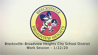 BBHCSD January 22, 2020 Board Work Session