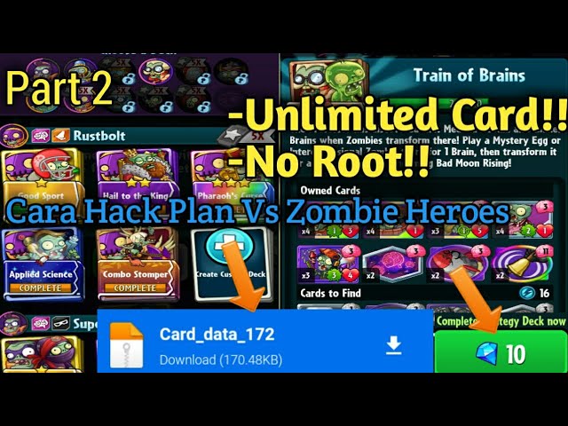 PVZ Heroes mod apk infinito ( Consiga todas as cartas por apenas 10  diamantes) 