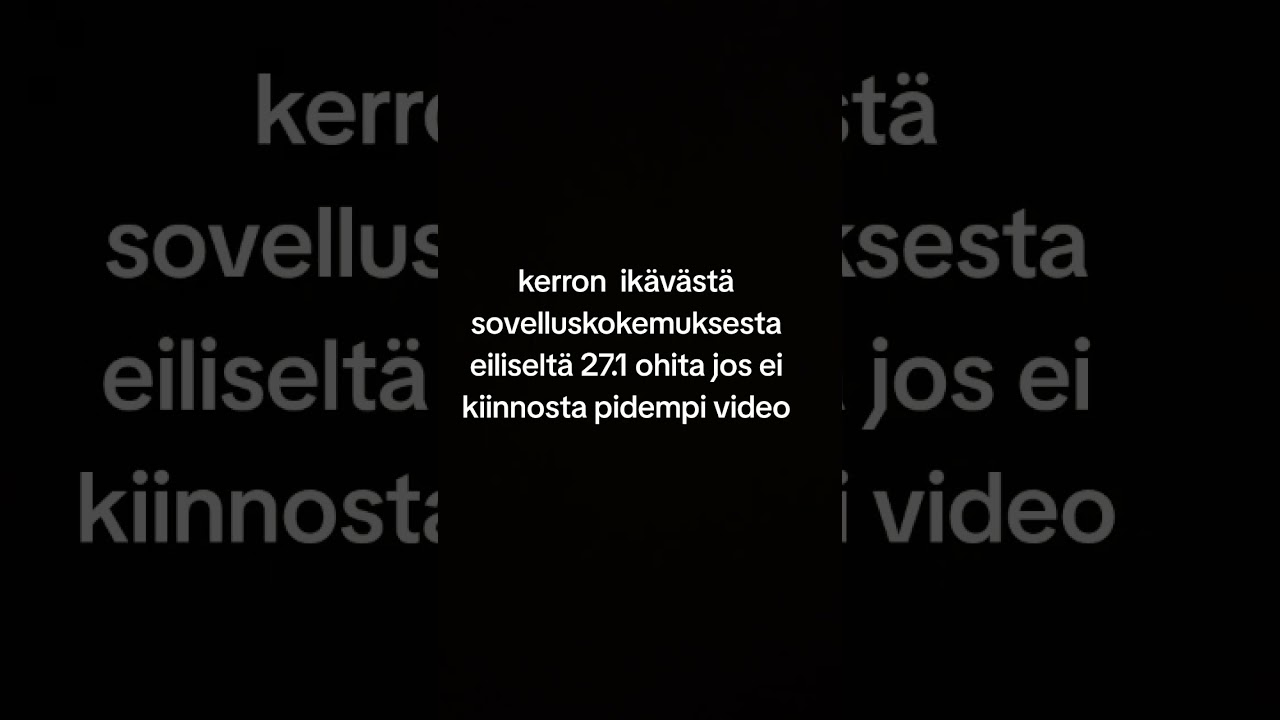 Tiistai 27.1 keron ikävästä sovellus kokemuksia eiliseltä pidempi video ohita jos ei kiinnosta