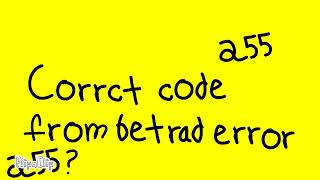 Betrad Error 255 .J.