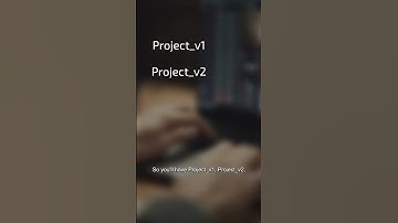 Save multiple project versions to avoid losing work! Backup on a fast SSD & stay stress-free!