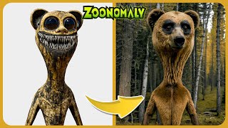 GAME VS REAL LIFE Characters Comparison - ZOONOMALY 🐵🐸🦊