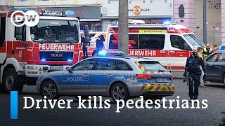 Vehicle driver kills 2, injures several in the German city of Trier