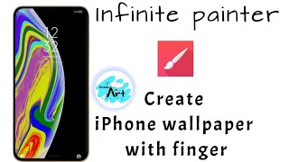 How to create iphone wallpaper [ Infinite painter🖌️] planet wallpaper for iphone digital painting screenshot 5