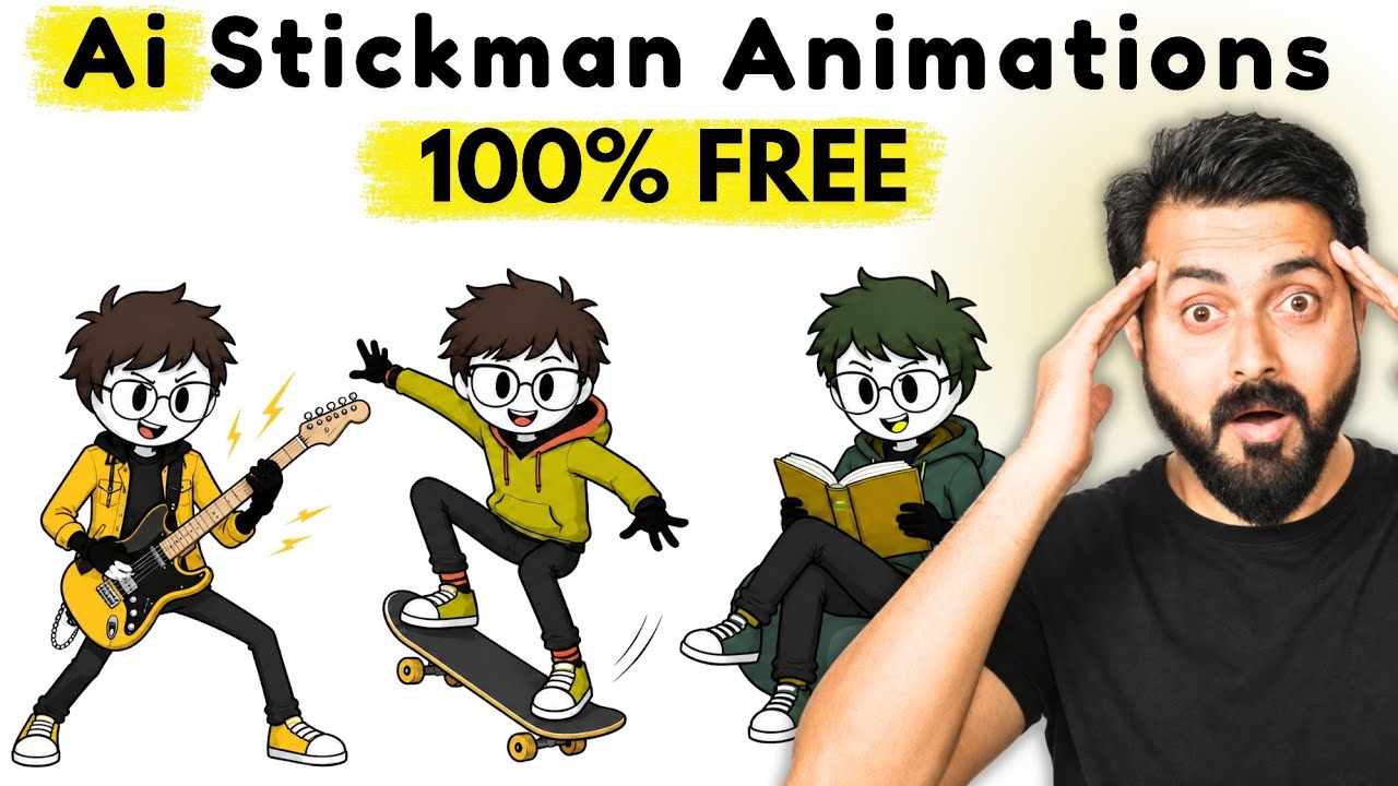 I Made a Full 100% FREE Stickman Video Using ONLY AI (Insane Results)