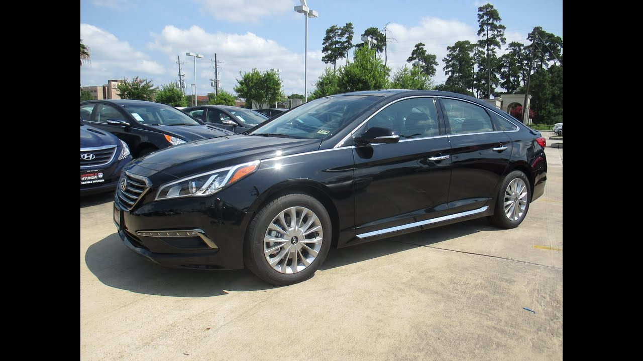 2015 Hyundai Sonata Limited W Tech Pkg Start Up Exterior Interior Review