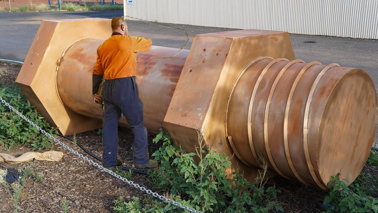 Amazing giant factory machines production process. Incredible manufacturing technology