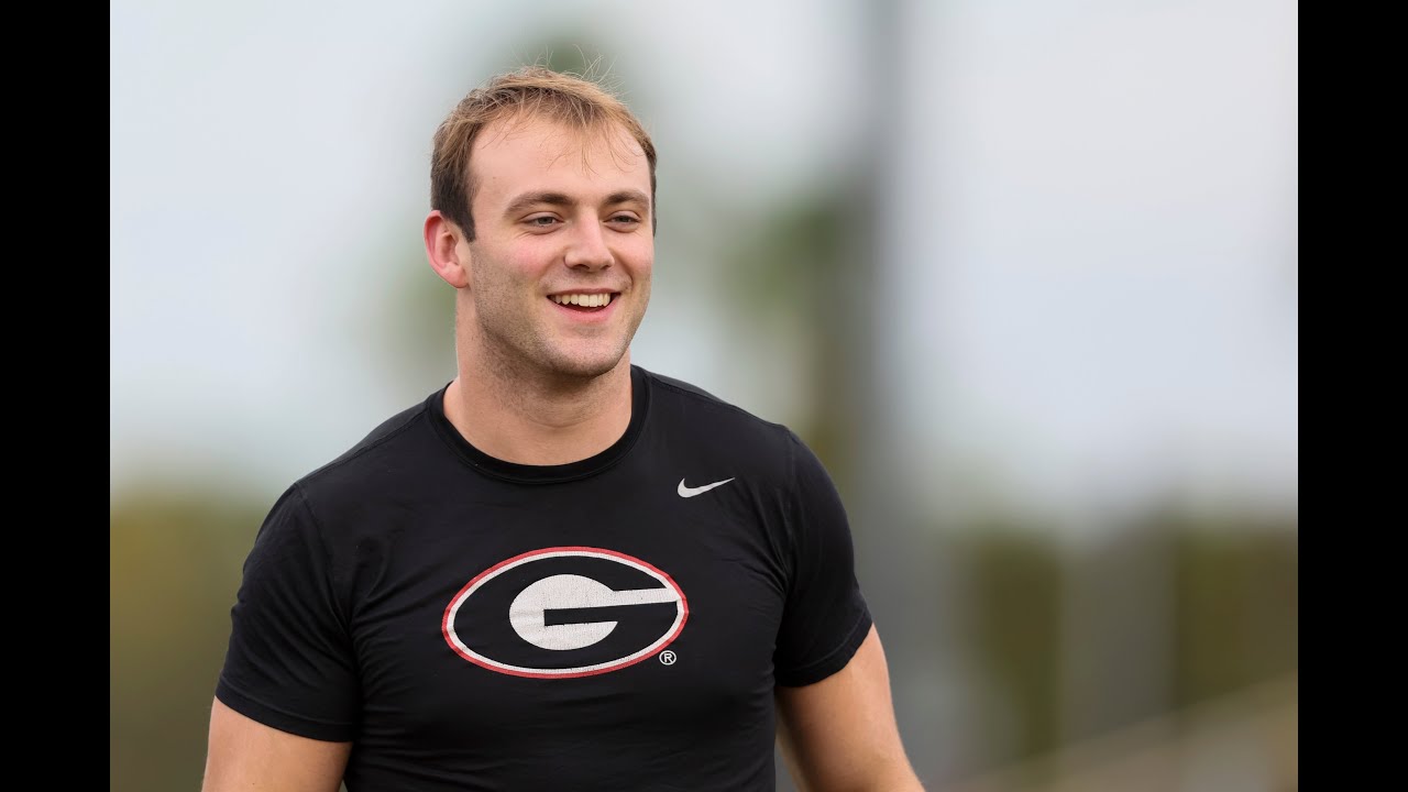 Brock Bowers, Amarius Mims both at Georgia football practice ...