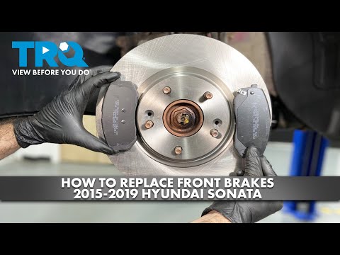 How to Replace Front Brakes 2015-2019 Hyundai Sonata - YouTube