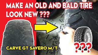 CARVE AN OLD GT SAVERO M/T INTO ITS ORIGINAL SHAPE | TIRE REGROOVING