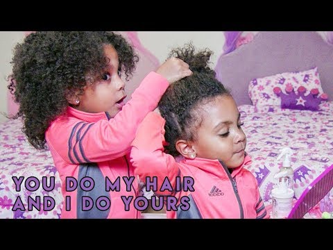 Twins Style Each Others Hair By Themselves