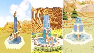 Minecraft: 3 Unique Fountain Designs!