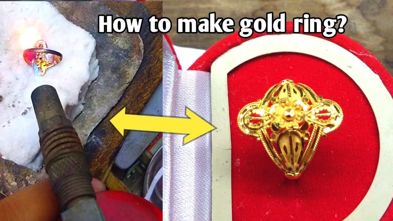 How to make gold ring? Latest gold ring making YouTube
