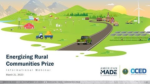 Energizing Rural Communities Prize Informational Webinar