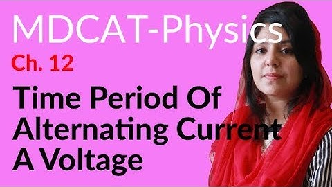 MDCAT Physics Lecture Series, Ch 12, The Period of Alternating Current a Voltage, Physics MDCAT