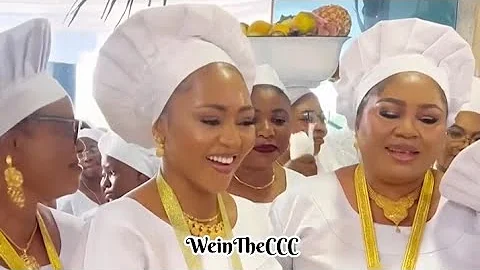 Actress Regina Daniels And Mother In Celestial Church Of Christ To Celebrate. 