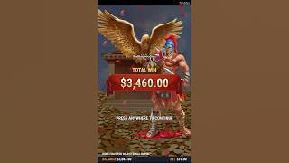 🏆 $3460 GOLD BONUS ROME FIGHT FOR GOLD ETERNAL EMPIRE!! Amazing hit! #slots #casino #jackpot #slot