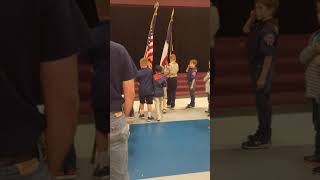Dante scout flag ceremony