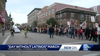 A Day Without Immigrants in Milwaukee march