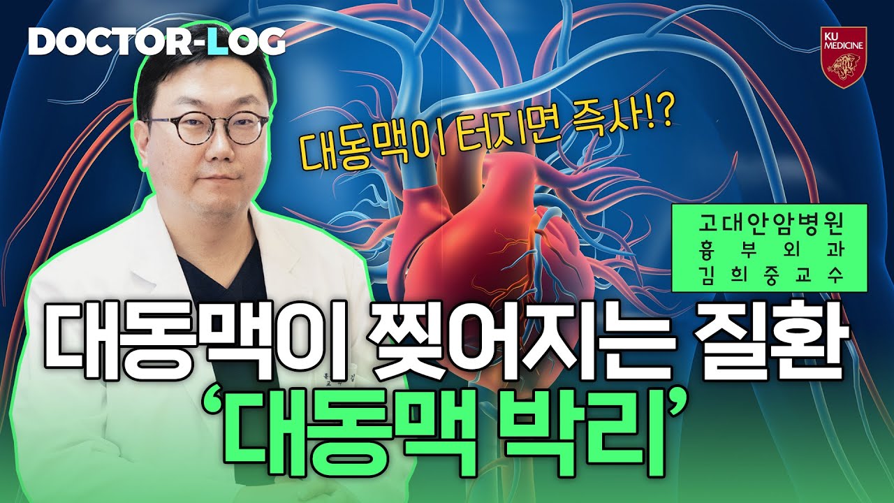 [Dr.log] 대동맥이 찢어져 즉사할 수 있는 초응급질환 '대동맥 박리'