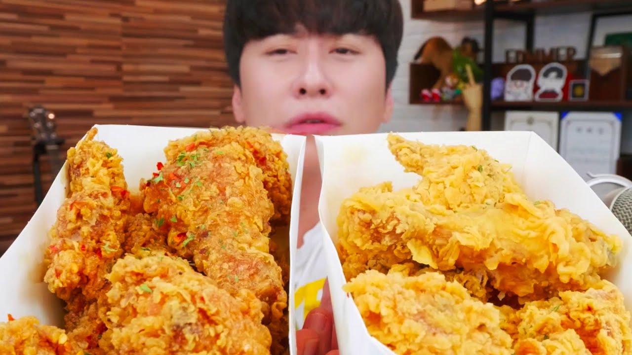 평점 4.8점 동네치킨 먹방 ㄹㅇㅋㅋ